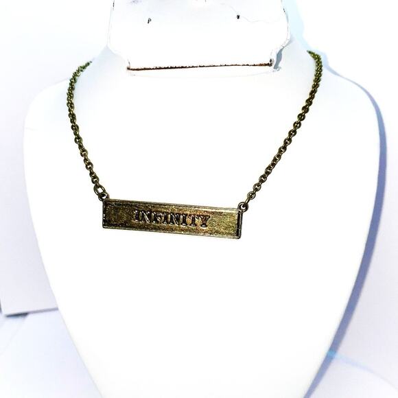 Infinity & Beyond Gold-Tone Reversible Necklace - Picture 1 of 6
